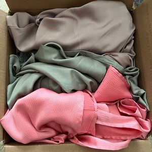 Mystery box - plus size satin dresses 3X - 3 items total